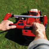 Masina de tuns iarba/gazon pe acumulator Einhell GE-CM 36/37 Li-Solo Power X-Change (litiu-ion, reglare centrala a inaltimii de taiere pe 6 niveluri 25-75 mm, cos de colectare a ierbii de 45 l