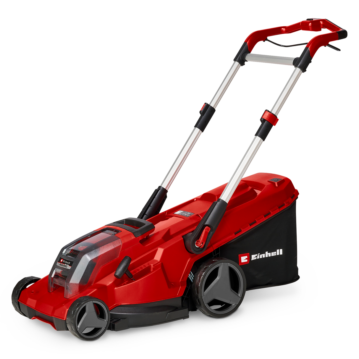 Masina de tuns iarba/gazon pe acumulator Einhell RASARRO 36/42 Kit Power X-Change (36V, latime de taiere de 42 cm, pana la 725 m², motor fara perii, cos de colectare de 50 l, functie de mulcire, incl. 2x 5,2 Ah + 1x incarcator dublu