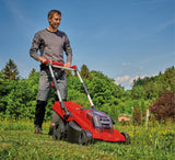 Masina de tuns iarba pe acumulator Einhell Professional RASARRO 36/40 Power X-Change, 36V, latime de taiere 40 cm, 500 m², motor fara perii, cos de colectare 50 l, inaltime de taiere 25-75 mm, incl. 2x 4.0Ah, 1x incarcator dublu