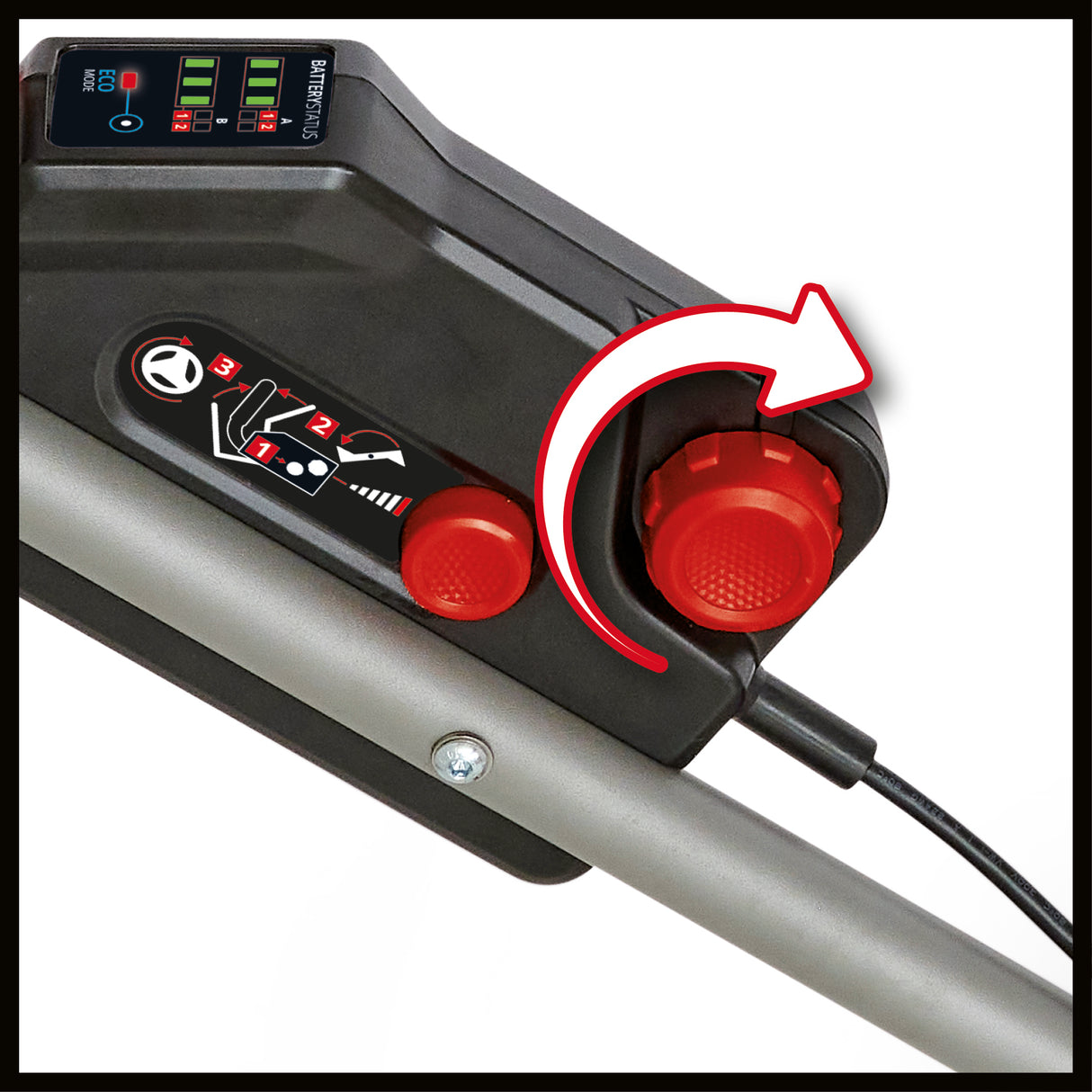 Masina de tuns iarba/gazon pe acumulator Einhell GP-CM 36/47 S Li BL Kit Power X-Change (36 V, latime de taiere 47 cm, pana la 700 m², motor fara perii, colector de iarba de 65 L, incl. 4 baterii de 4,0 Ah + 2 incarcatoare duble
