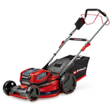 Masina de tuns iarba/gazon pe acumulator Einhell GP-CM 36/52 S Li BL Kit Power X-Change (36 V, latime de taiere 52 cm, pana la 1200 m², motor fara perii, colector de iarba de 65 L, tractiune integrala, incl. 4x baterii de 5,2 Ah + 2x incarcator dublu