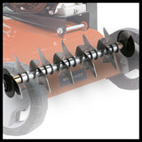 Scarificator pe benzina Einhell GC-SC 4240 P, pana la 1.200 m², 4,2 kW, motor in 4 timpi, unitate de taiere cu rulmenti cu 18 lame din otel, reglare centrala a adancimii de scarificare cu 8 niveluri