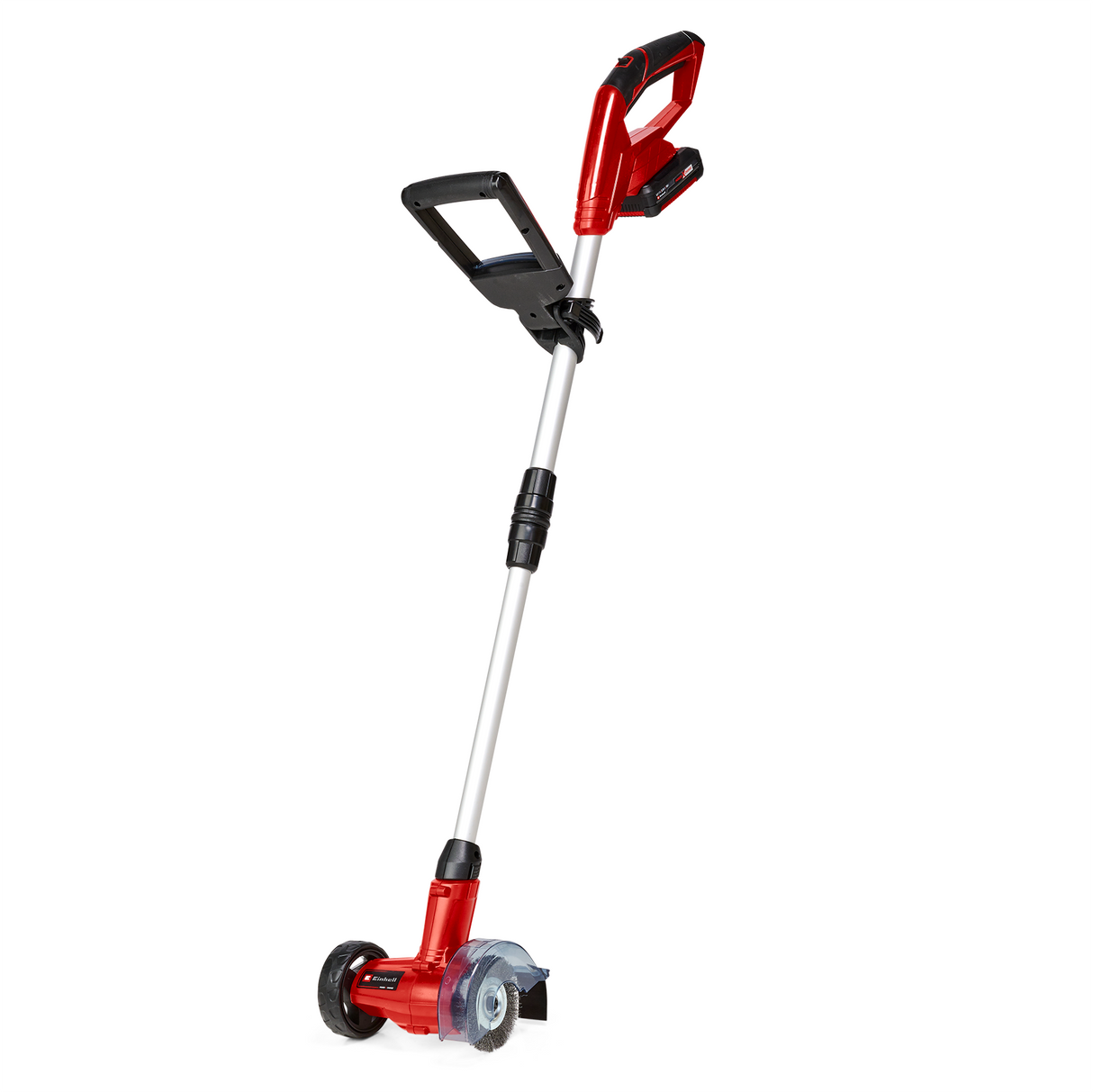 Aparat de curatat rosturi pavaj pe acumulator Einhell GC-CC 18 Li Kit Power X-Change (18 V, maner telescopic reglabil, perii de schimb, incl. acumulator reincarcabil de 2,0 Ah si incarcator