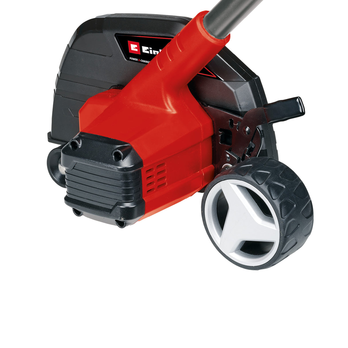 Trimmer de tuns iarba/gazon pe acumulator Einhell GE-LE 18/190 Li-Solo Power X-Change (18V, reglare adancime in 3 trepte 29,5–38 mm, lungime de taiere 19cm, ax divizat, roti, fara acumulator