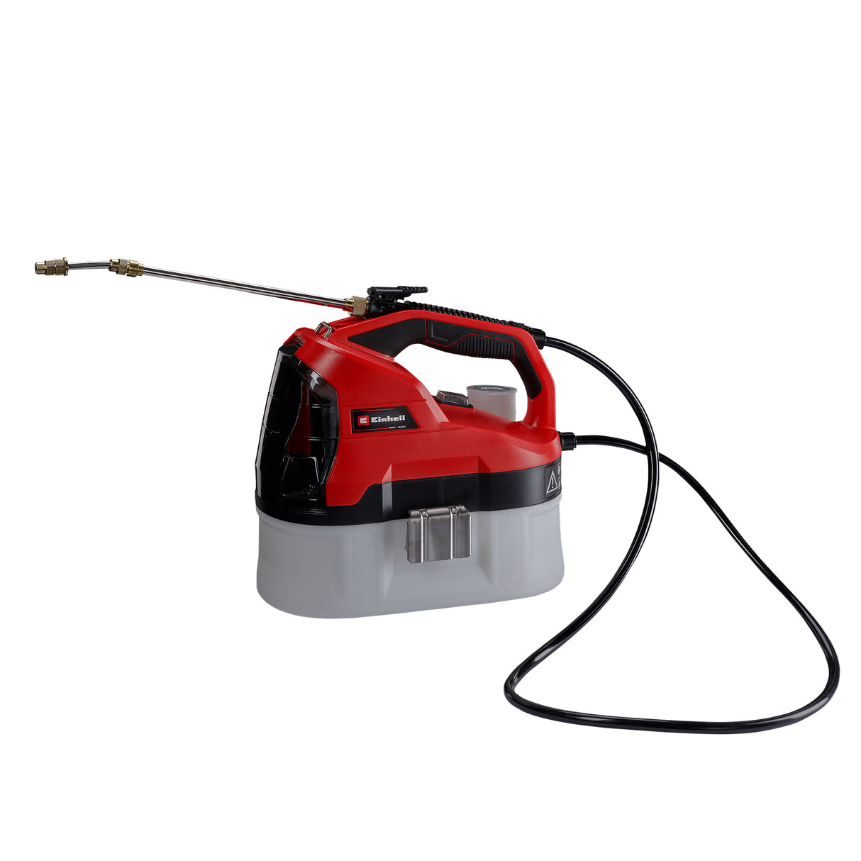 Pulverizator electric cu presiune Einhell GE-WS 18/35 Li-Solo PXC, li-ion, pompa automata pentru produse/ingrasaminte pentru protectia plantelor, rezervor transparent, furnizat fara acumulator sau incarcator