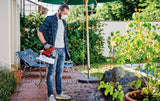 Pulverizator electric cu presiune Einhell GE-WS 18/35 Li-Solo PXC, li-ion, pompa automata pentru produse/ingrasaminte pentru protectia plantelor, rezervor transparent, furnizat fara acumulator sau incarcator