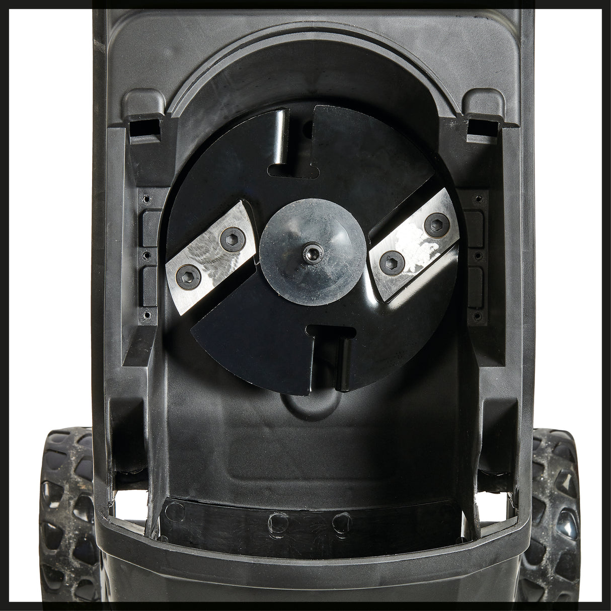 Tocator electric de crengi Einhell GC-KS 2540, 2 lame reversibile din otel special, deschidere mare a palniei, intrerupator de circuit al motorului, sac pentru resturi de la tocator, maner de transport, dispozitiv de scoatere a lemnului