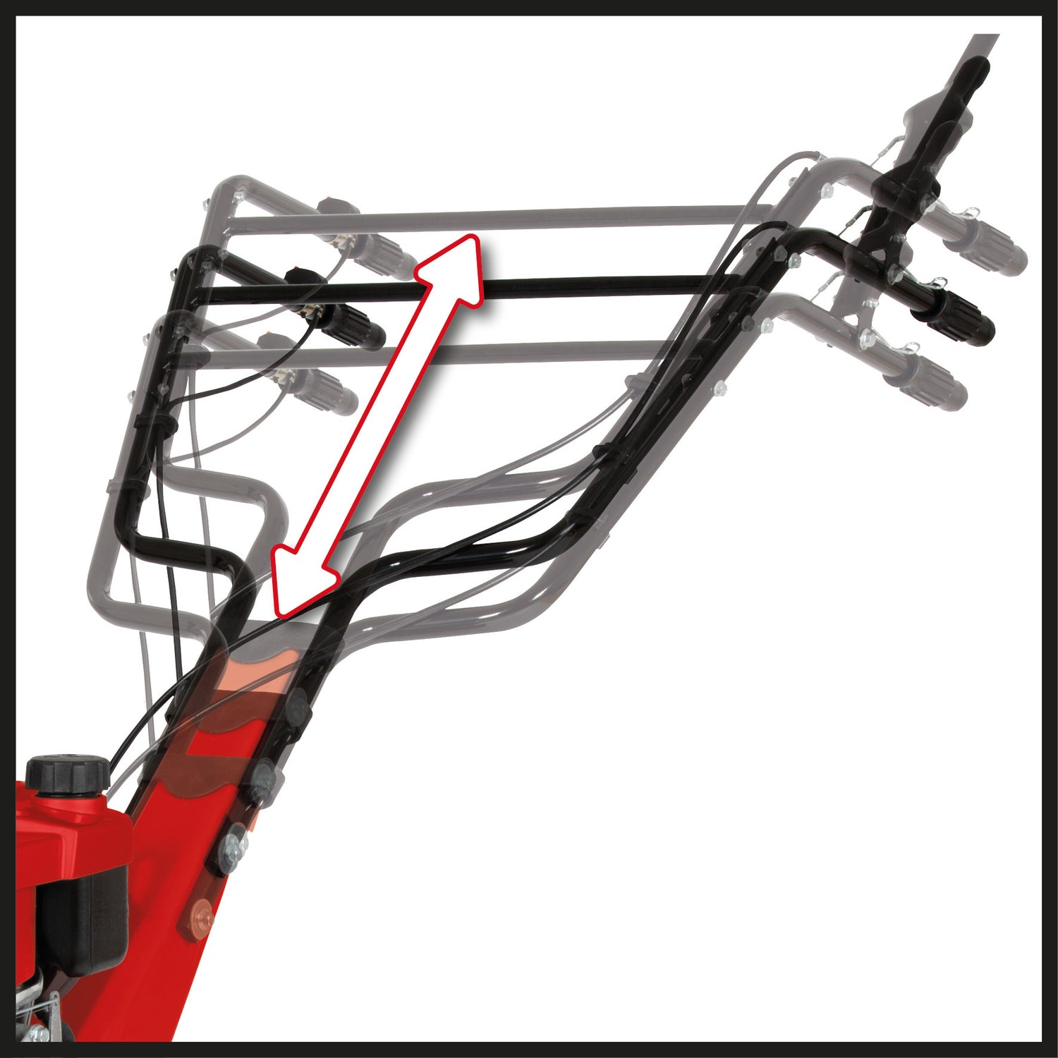 Einhell GC-MT 2236 benzinmotoros talajmaró, 2,2 kW, 2 literes üzemanyagtartály, 4 ütemű egyhengeres OHV motor, állítható magasságú fékpofák és stabil fogantyúk, kultivátorkés-leállító funkció