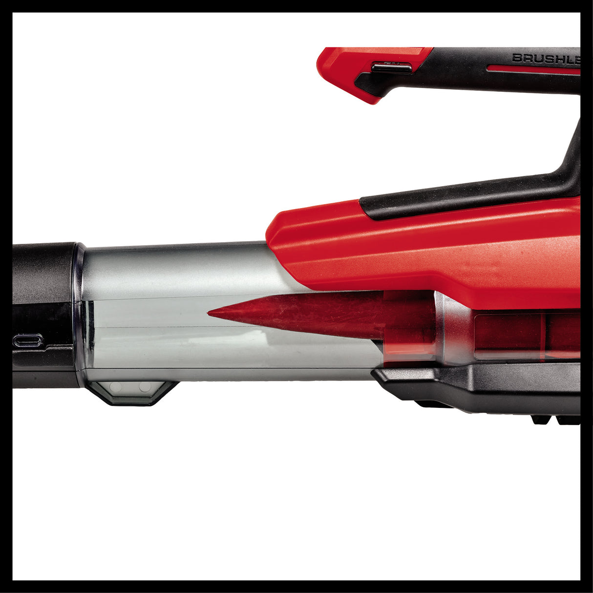 Suflanta de frunze pe acumulator Einhell Professional GP-LB 18/200 Li GK-Solo Power X-Change, Li-Ion, 18V, tehnologie cu rotor axial, capacitate de suflare 670 m³/h, set de curatare a jgheaburilor, fara acumulator si incarcator