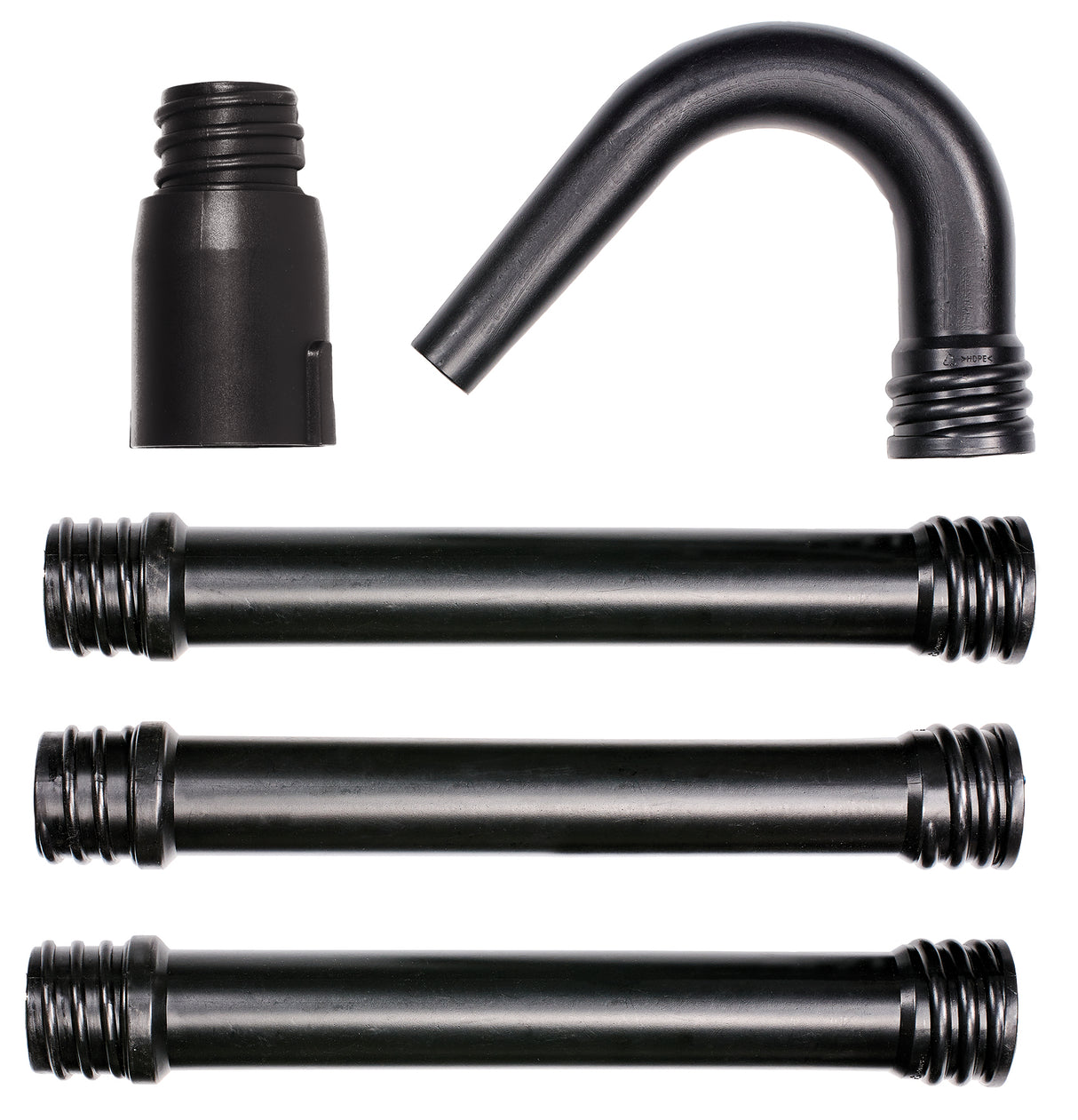 Set de jgheaburi original Einhell (accesoriu pentru suflanta de frunze, potrivit pentru suflanta de frunze fara cablu GP-LB 18/200 Li E, 5 piese, instalare fara unelte, pentru curatarea jgheaburilor)