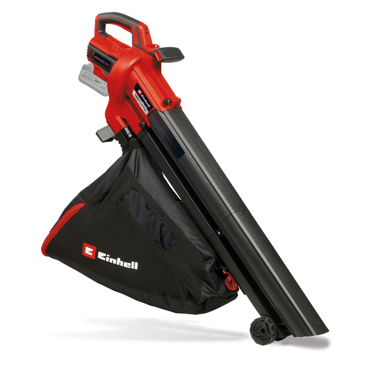 Suflanta/aspirator de frunze pe acumulator Einhell VENTURRO 18/210 Power X-Change (Li-ion, 18 V, capacitate de aspirare 500 m³/h, sac de colectare 45 l, functie de suflare pana la 210 km/h, fara acumulator sau incarcator