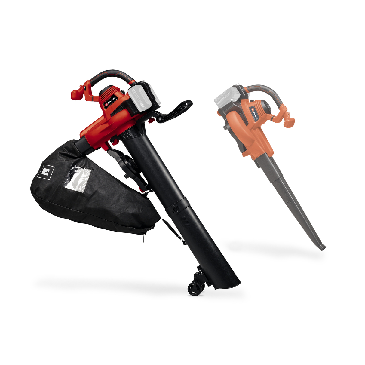 Einhell GE-CL 36/230 Li E-Solo Power X-Change akkus lombfúvó/porszívó (lítium-ion akkumulátor, 2x 18 V, szívó/fúvás funkció, turbó kapcsoló, szívócsővel + fúvócsővel együtt, akkumulátor és töltő nélkül)