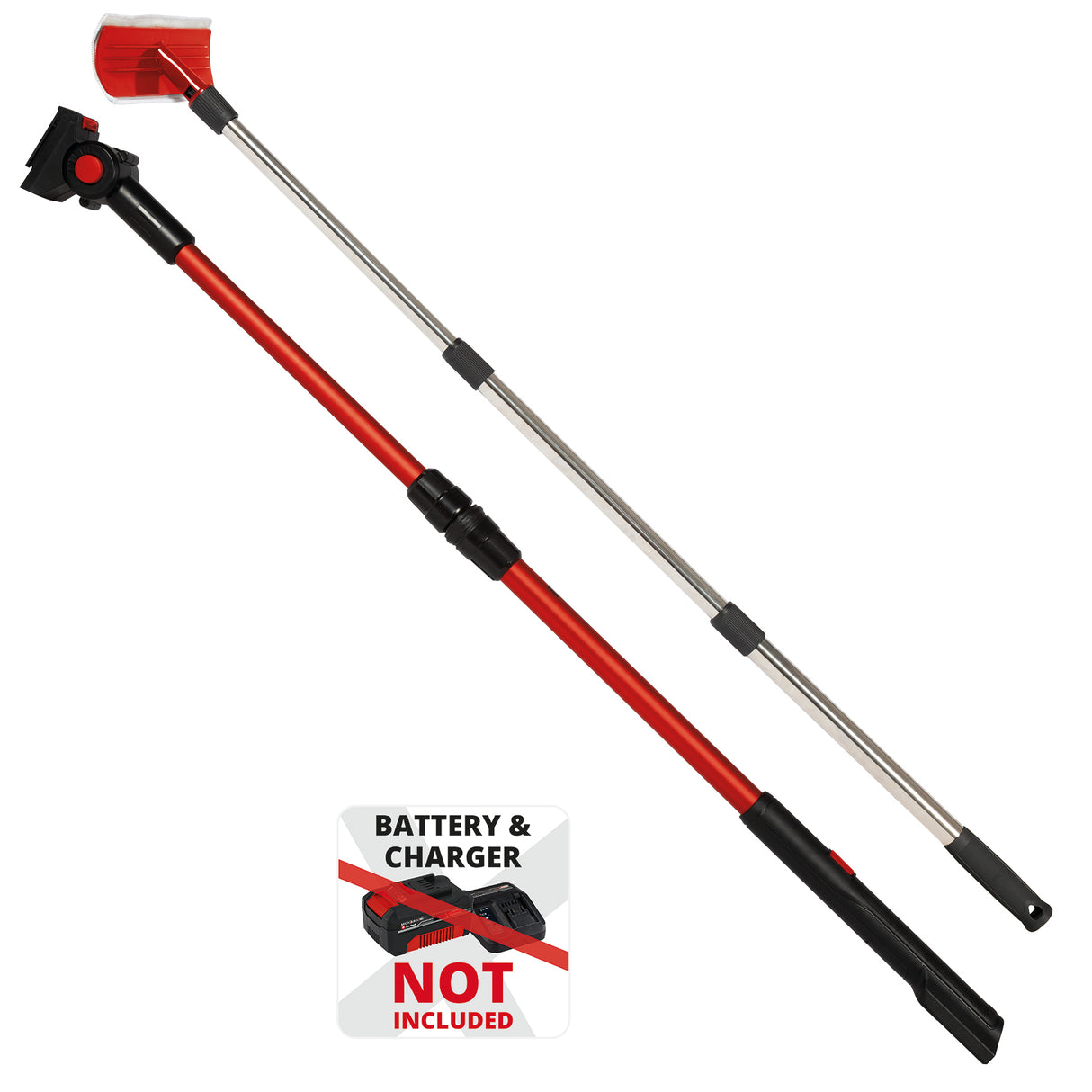 Set de tije telescopice Einhell BRILLIANTO (potrivit pentru curatatorul de geamuri fara cablu BRILLIANTO, 2x tije telescopice extensibile continuu, inclusiv tampon din microfibra)
