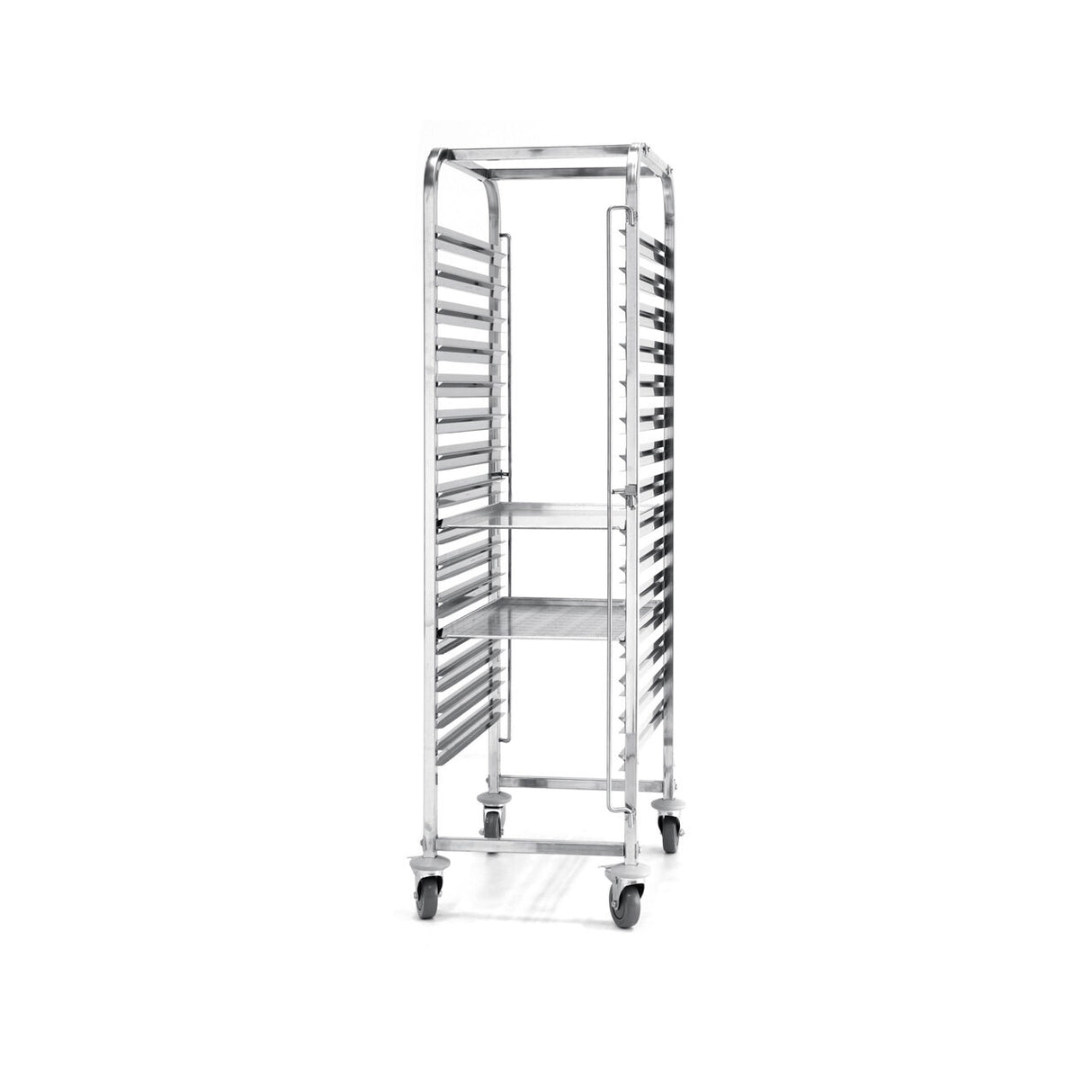 Carucior mobil pt debarasare tavi - pt 15 tavi 60x40 cm- structura inox - 690x515x(H)1695 mm, Hendi