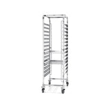 Carucior mobil pt debarasare tavi - pt 15 tavi 60x40 cm- structura inox - 690x515x(H)1695 mm, Hendi
