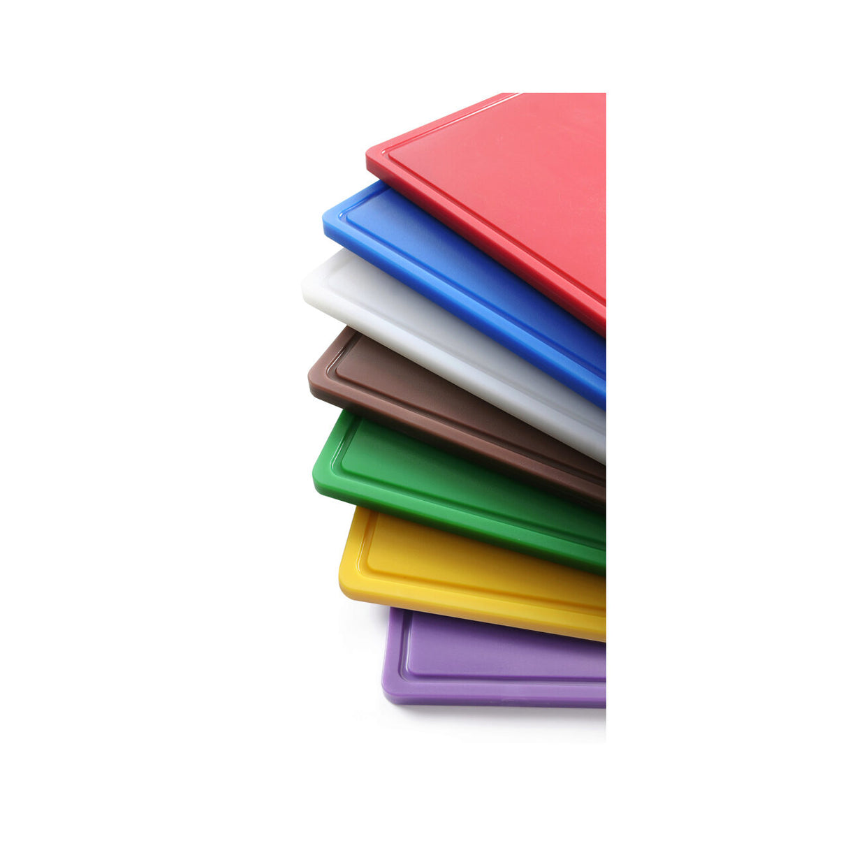 Tocator alb Hendi, GN1/1 - 530x325x(H)15 mm, polietilena, cu sant scurgere lichide, profesional certificat igiena HACCP