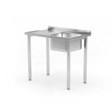 Spalator Budget Line amplasarea cuvei pe dreapta, dimensiuni 800 x 600 (H) 850 mm, fara polita, infiletata