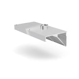 Hota de perete, inclinata, HENDI, Linia Profi, cu iluminare LED, 1200x700x(H)450mm