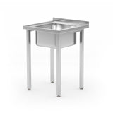 Spalator cu o cuva Budget Line, dimensiuni: 600 x 600 (H)850 mm, fara polita