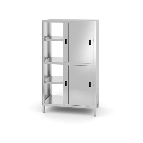 Dulap traversant cu despărțitor și ușă glisantă - înșurubat, HENDI, Kitchen Line, 800x500x(H)1800mm