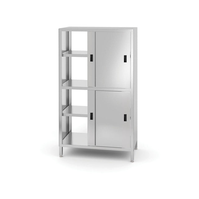 Dulap traversant cu despărțitor și ușă glisantă - înșurubat, HENDI, Kitchen Line, 800x500x(H)1800mm