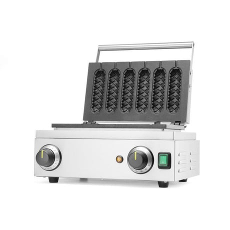 Aparat vafe Corn Dog Hendi, 1550w, timer, termostat reglabil 50°C-220°C, 3900x3350x(h)2300mm