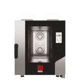 Cuptor pe gaz cu convectie-abur Millennial Touch Screen Gastro Combi , cu sistem automat de spalare, 7× GN 1/1 - controlat electronic, gaz, Tecnoeka, 230V/500W, 13500kW, 730x850x(H)950mm