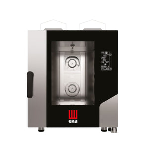 Cuptor pe gaz cu convectie cu abur Millennial Black Mask Gastro, 7× GN 1/1 - controlat electronic, gaz, Tecnoeka, 230V/500W, 13500kW, 730x849x(H)951mm