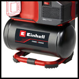 Compresor pe acumulator Einhell TE-AC 18/75 Li OF-Solo Power X-Change (18 V, max. 8 bar, rezervor de 5 L, capacitate admisie 75 L/min, 2x manometre, fara ulei, fara acumulator