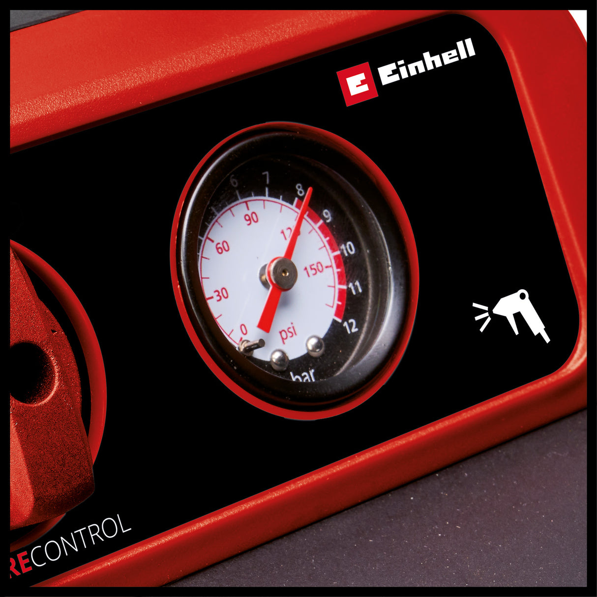 Compresor pe acumulator Einhell TE-AC 18/75 Li OF-Solo Power X-Change (18 V, max. 8 bar, rezervor de 5 L, capacitate admisie 75 L/min, 2x manometre, fara ulei, fara acumulator