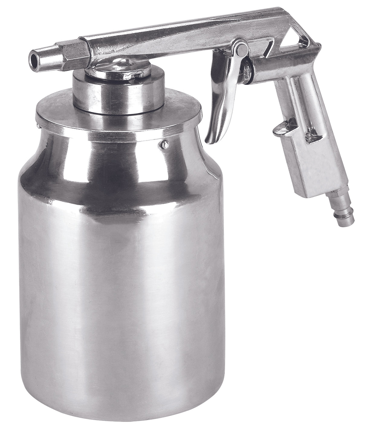 Pistol de sablare original Einhell cu alimentare rapida, accesorii compresor, recipient de material de sablare de 1 l, maneta de declansare constanta, carcasa din aluminiu, pana la 8 bar, inclusiv niplu de dop