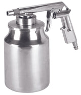 Pistol de sablare original Einhell cu alimentare rapida, accesorii compresor, recipient de material de sablare de 1 l, maneta de declansare constanta, carcasa din aluminiu, pana la 8 bar, inclusiv niplu de dop