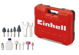 Polizor pneumatic cu stift Einhell TC-PP 220, instrument pneumatic pentru slefuire, lustruire, gravare si debavurare, incl. 10 pietre de slefuit, sticla de ulei goala, geanta de transport si depozitare