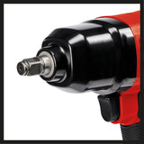 Cheie pneumatica cu impact Einhell TC-PW 340, cuplu maxim 340 Nm, rotatie stanga/dreapta, maner cauciucat, incl. 8 chei tubulare pentru burghiu, recipient de ulei gol, niplu de conectare
