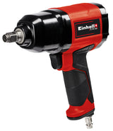 Cheie pneumatica cu impact Einhell TC-PW 340, cuplu maxim 340 Nm, rotatie stanga/dreapta, maner cauciucat, incl. 8 chei tubulare pentru burghiu, recipient de ulei gol, niplu de conectare