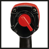 Cheie pneumatica cu impact Einhell TC-PW 340, cuplu maxim 340 Nm, rotatie stanga/dreapta, maner cauciucat, incl. 8 chei tubulare pentru burghiu, recipient de ulei gol, niplu de conectare