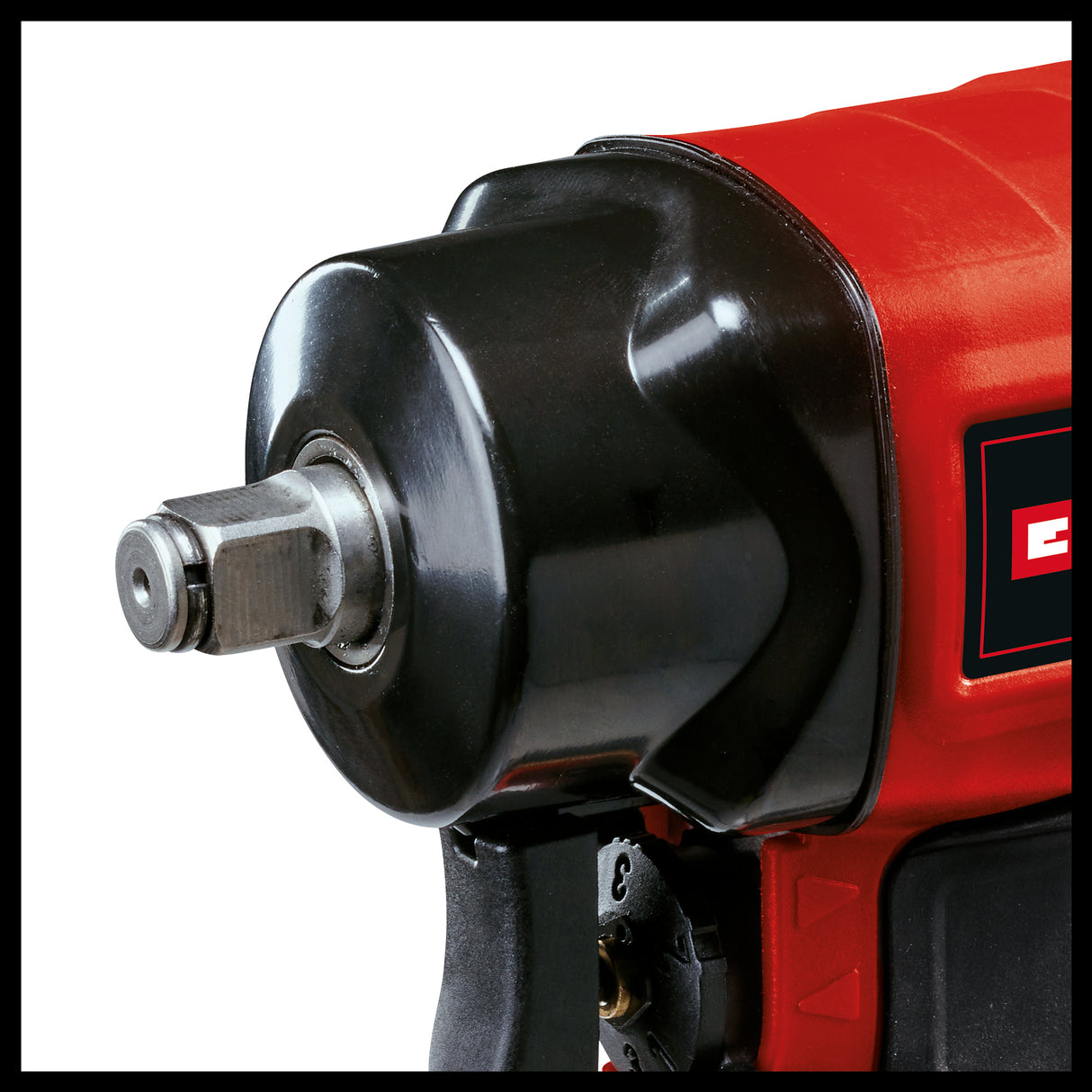 Einhell TC-PW 610 kompakt pneumatikus ütvecsavarozó, max. 8 bar, max. nyomaték 610 Nm, 1/2"-os négyszögletes behajtó, jobbra/balra forgás, dobozban szállítva, 3 db dugókulccsal