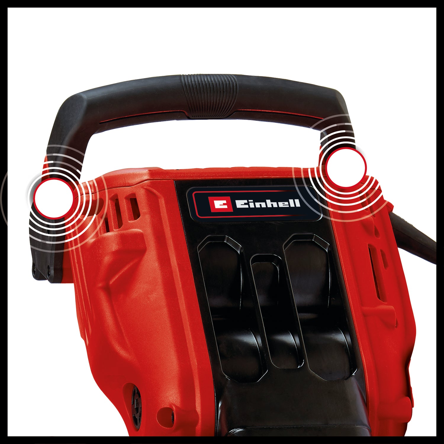 Einhell TE-DH 50 bontókalapács, 1700 W, 50 J egyszeri ütéserő, SDS hatszögletű tokmány, rezgéscsillapított főfogantyú, lágyindítás, éles/lapos vésővel, gurulóállvánnyal