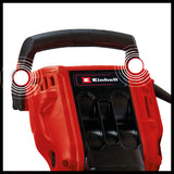 Ciocan demolator Einhell TE-DH 50, 1.700 W, forta de impact unic de 50 J, mandrina hexagonala SDS, maner principal amortizat cu vibratii, pornire lina, inclusiv dalta ascutita/plata, carucior