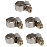 Set de cleme original Einhell (accesorii pentru compresor, cleme pentru furtunuri de aer comprimat, gama de dimensiuni Ø 8 - 12 mm, 5x cleme)