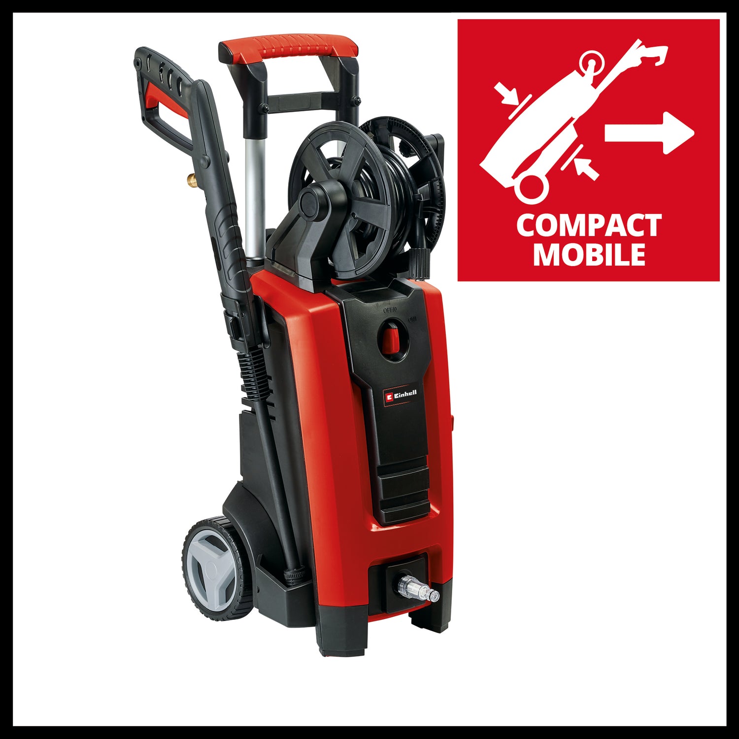 Aparat de curatat/spalat cu inalta presiune Einhell TE-HP 140 (1.900 W, max. 140 bar, sistem modular de cuplare rapida, incl. furtun de inalta presiune, pistol, lance, diverse duze, perie, rezervor de spalare