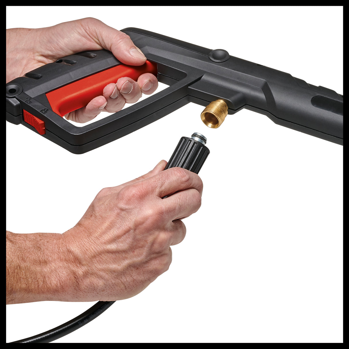 Aparat de curatat/spalat cu inalta presiune Einhell TE-HP 140 (1.900 W, max. 140 bar, sistem modular de cuplare rapida, incl. furtun de inalta presiune, pistol, lance, diverse duze, perie, rezervor de spalare
