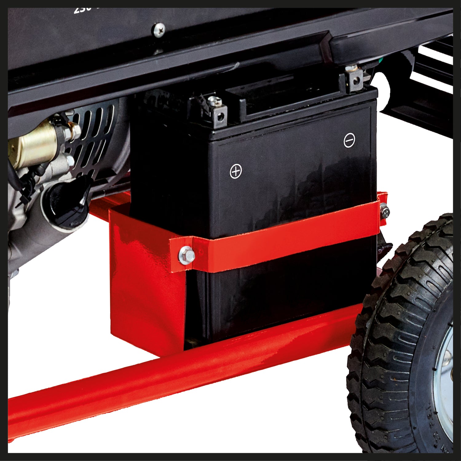 Generator de curent Einhell TC-PG 55/E5, benzina (un motor puternic, robust si cu emisii reduse in 4 timpi, 2x 230V + 1x priza de 400V, rezervor de 25 l, AVR/sistem de intrerupere la nivel scazut de ulei