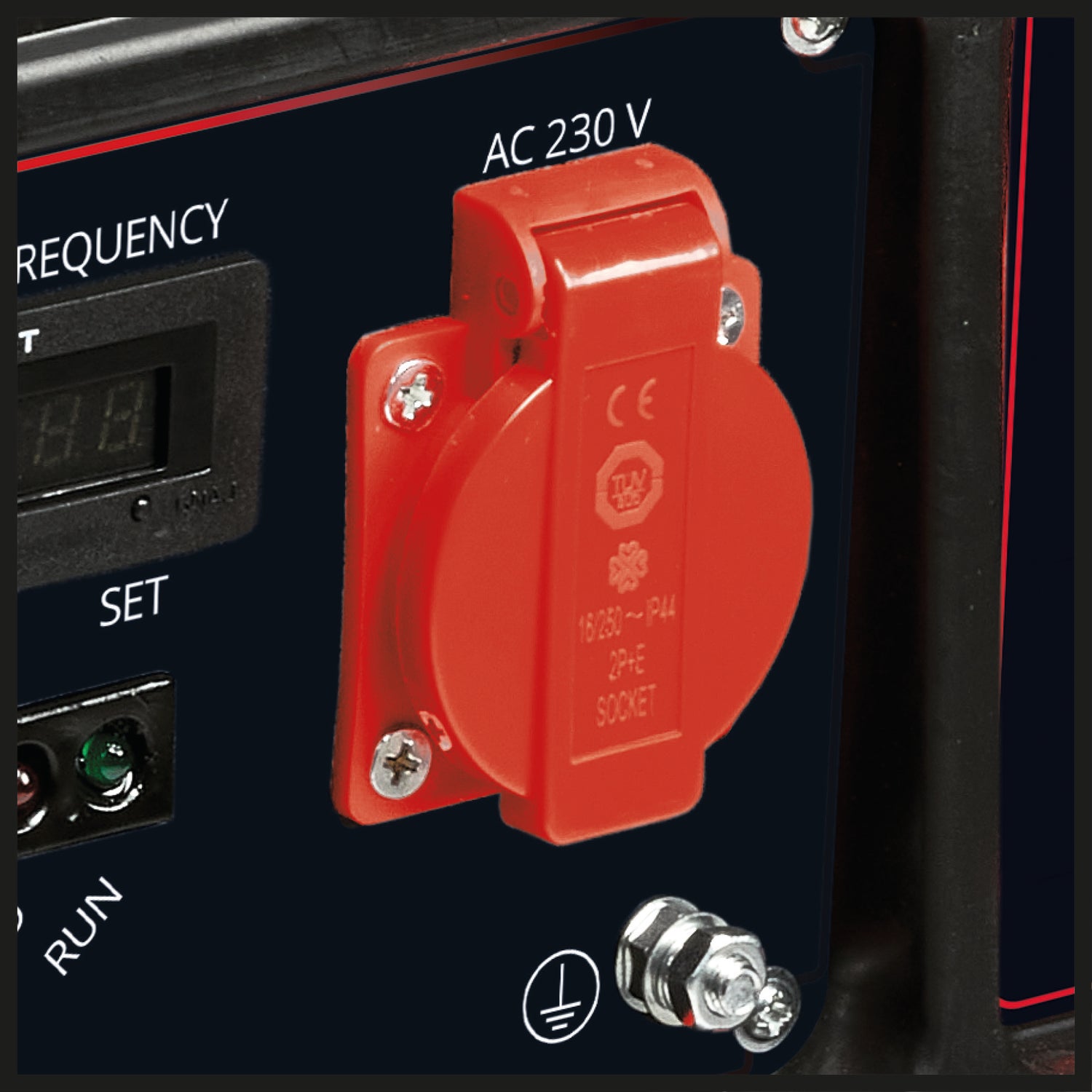 Generator de curent Einhell TC-IG 1100, benzina, 1.000 W, tehnologie inverter, motor puternic in 4 timpi, cu emisii reduse, 1 priza de 230 V, intrerupator de suprasarcina, cadru de transport