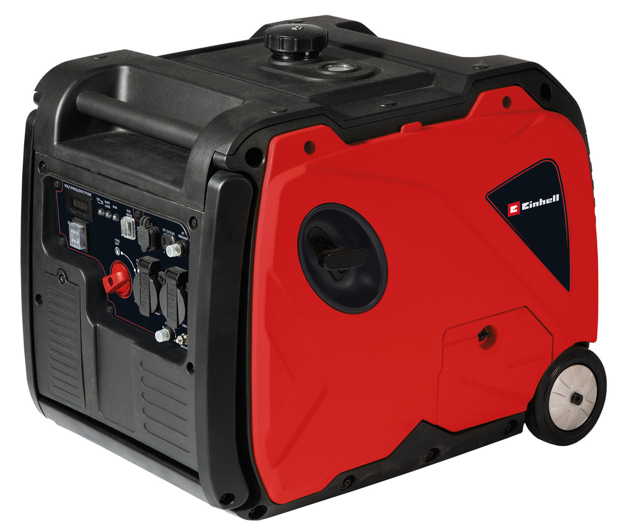 Einhell áramfejlesztő, benzinmotoros TE-IG 3500, max. 3300 W, 8,3 l-es tartály, inverter, folyamatos teljesítmény 3200 W, 4 ütemű motor, 2x 230 V, 2x USB port, 1x 12 V, olajhiány elleni védelem