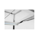 Vitrina frigorifica de prezentare interval temp. 2/6?C, 480 W corp inox, ARKTIC by Hendi, 650x805x(H)1445 mm, 300 Litri, Clasa energetica C
