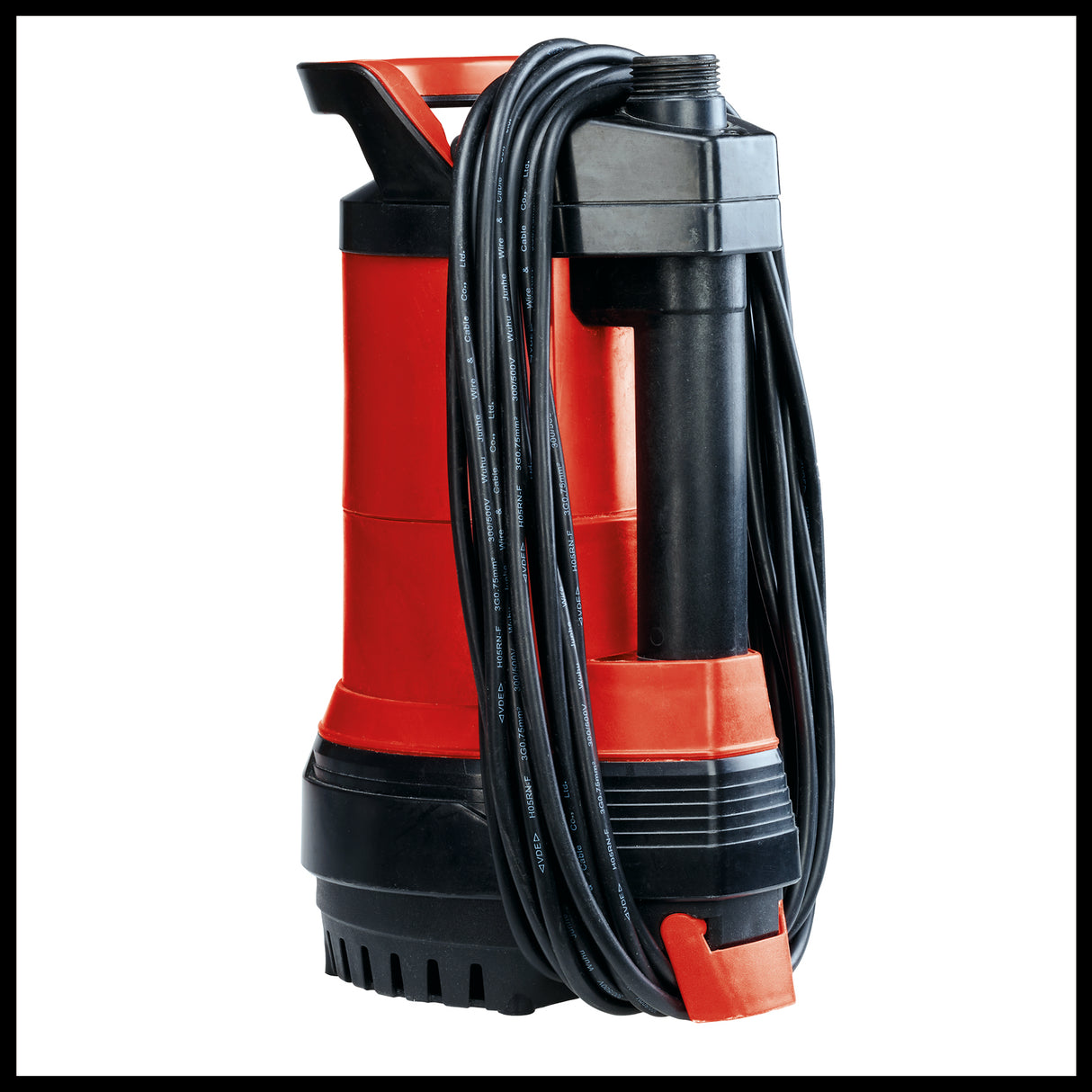 Pompa de butoi pentru apa de ploaie Einhell GE-PP 5555 RB-A, 550 wati, pompa combinata 2 in 1 - pompa submersibila de presiune si butoi pentru apa de ploaie, functie automata cu protectie la mers in gol, actionare multietajata a pompei