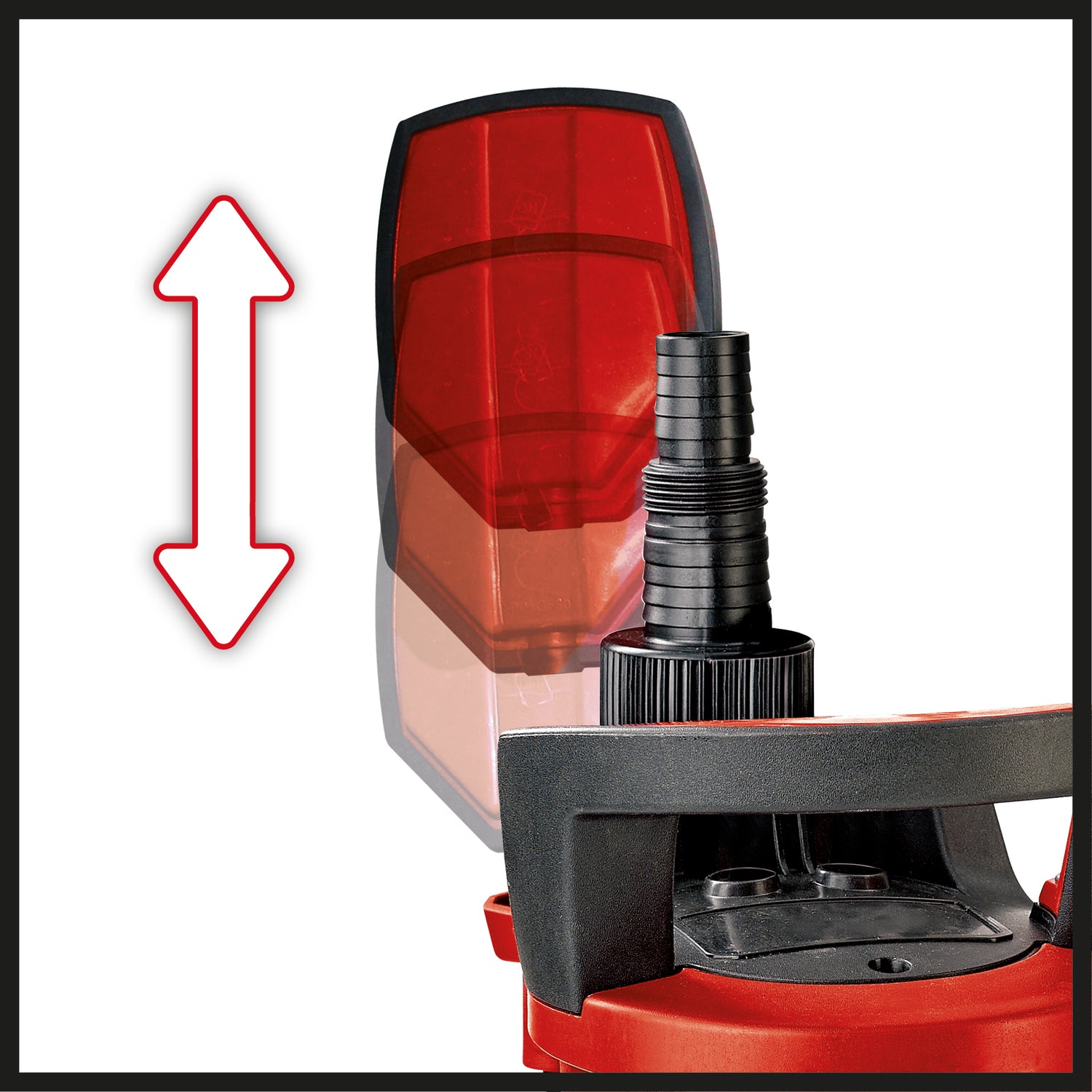 Pompa sumersibila apa curata/murdara Einhell GE-DP 5220 LL ECO, 520W, Ø20 mm corp strain, capacitate 13.500 l/h, control nivel aspiratie, plutitor, maner de transport