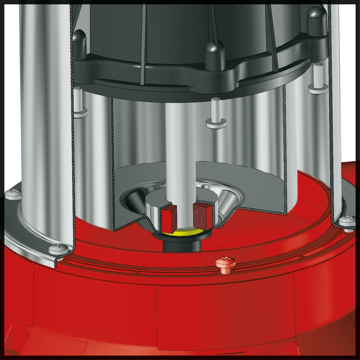 Pompa submersibila de presiune Einhell GC-PP 900 N, 900 W, debit maxim 6.000 l/h, adancime maxima de imersie 7 m, carcasa din otel inoxidabil, plutitor
