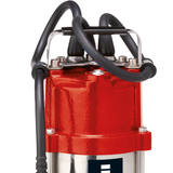 Pompa pentru apa murdara Einhell GC-DP 5010 G, 500 W, 12000 l/h, inaltime maxima de refulare 8 m, racord de 42 mm, plutitor reglabil continuu pe inaltime, carcasa din otel inoxidabil
